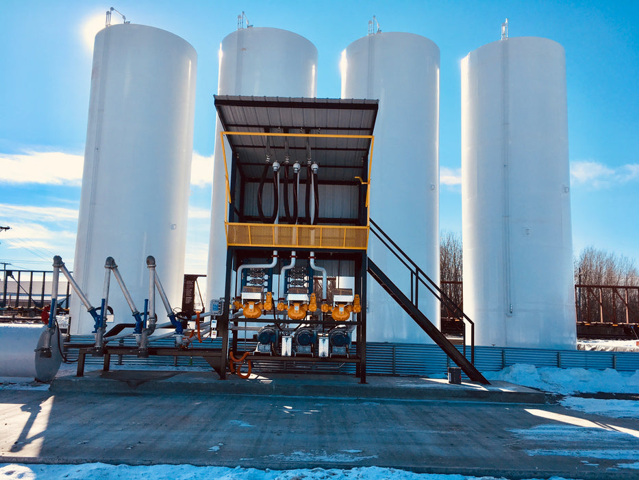 Refined Fuels bottom-loading System, custom designed to fit your needs.  Call for Free Quote